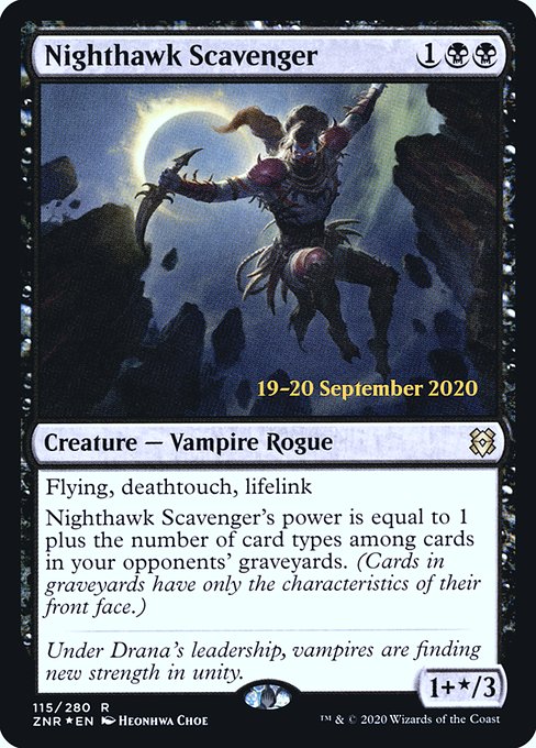 Nighthawk Scavenger (115s) [Zendikar Rising Promos]