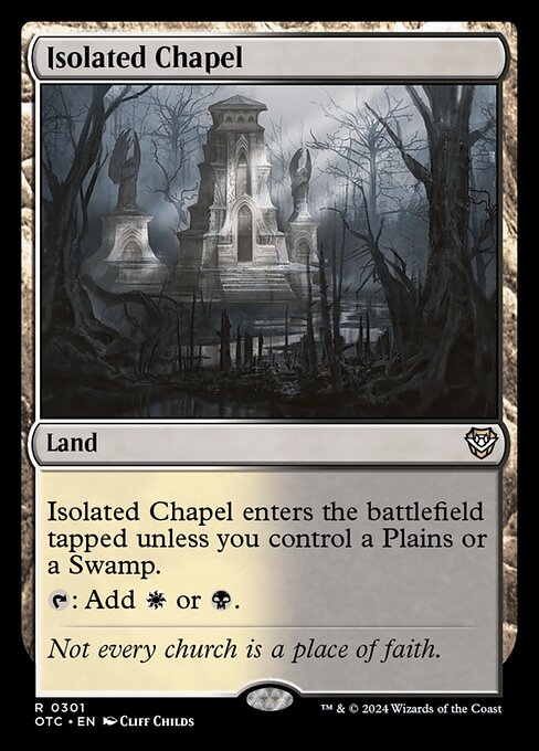 Isolated Chapel (301) [Outlaws of Thunder Junction Commander]