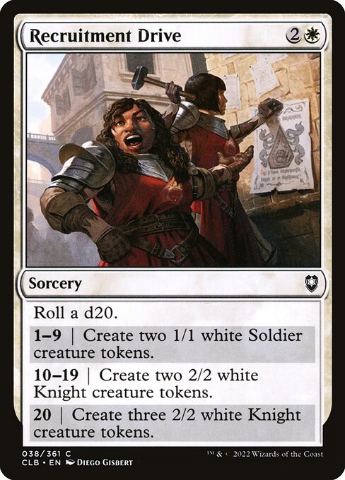 Recruitment Drive (38) [Commander Legends: Battle for Baldur's Gate]