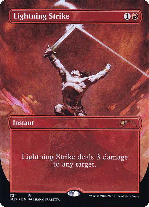Lightning Strike (724) [Secret Lair Drop] [Borderless]