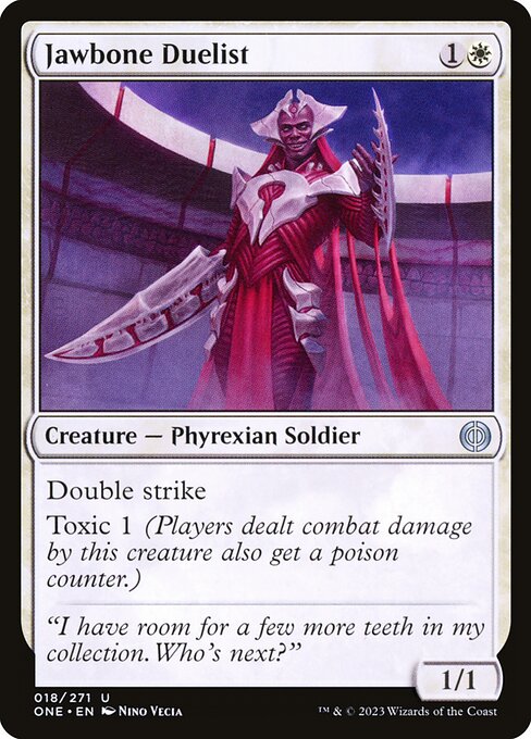 Jawbone Duelist (18) [Phyrexia: All Will Be One]