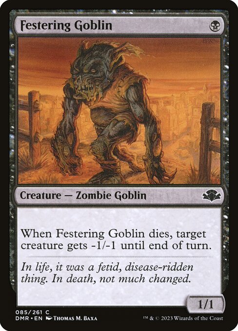 Festering Goblin (85) [Dominaria Remastered]