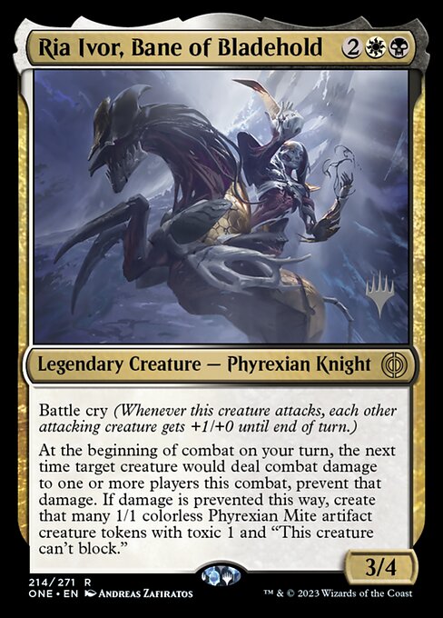 Ria Ivor, Bane of Bladehold (214p) [Phyrexia: All Will Be One Promos]