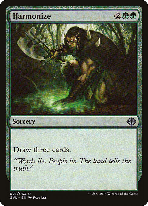 Harmonize (21) [Duel Decks Anthology: Garruk vs. Liliana]