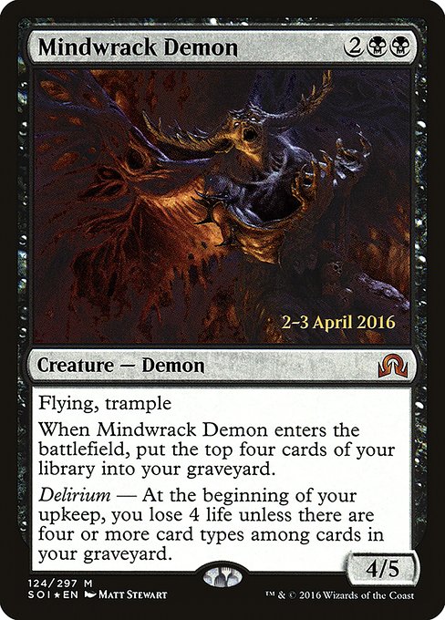 Mindwrack Demon (124s) [Shadows over Innistrad Promos]