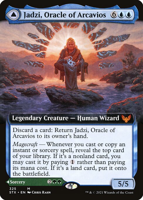 Jadzi, Oracle of Arcavios // Journey to the Oracle (325) [Strixhaven: School of Mages] [Extended Art]