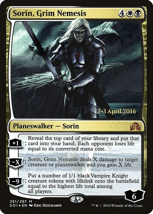 Sorin, Grim Nemesis (251s) [Shadows over Innistrad Promos]