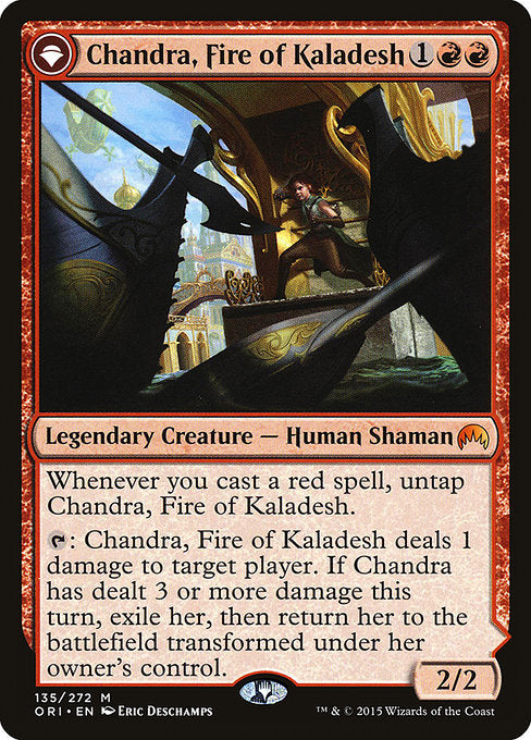Chandra, Fire of Kaladesh // Chandra, Roaring Flame (135) [Magic Origins]