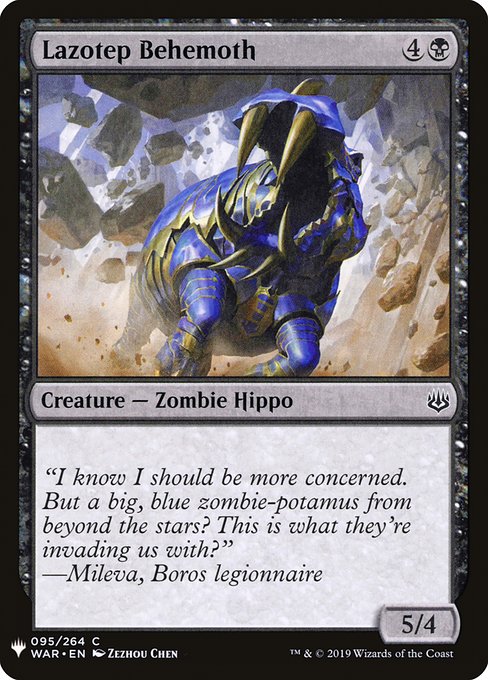 Lazotep Behemoth (WAR-95) [The List]