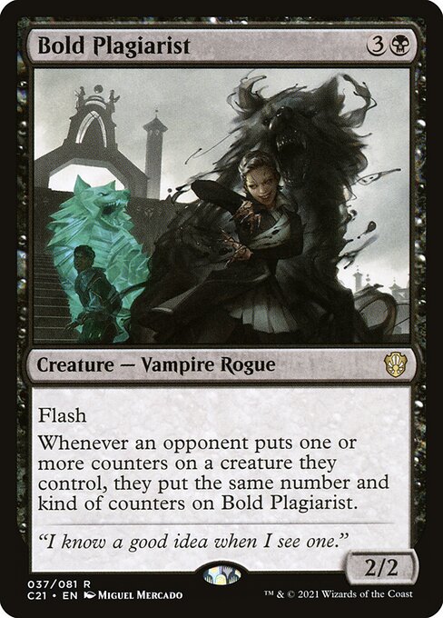 Bold Plagiarist (37) [Commander 2021]