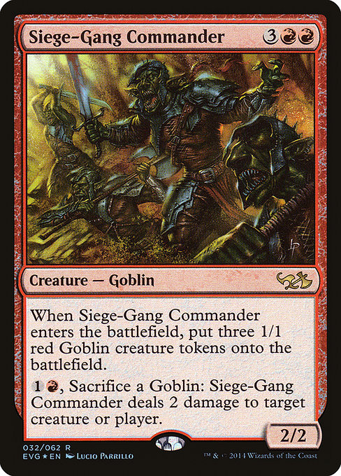 Siege-Gang Commander (32) [Duel Decks Anthology: Elves vs. Goblins]