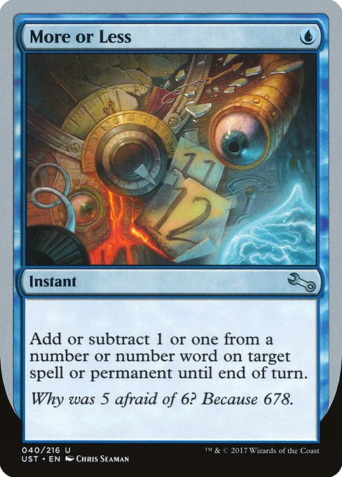 More or Less (40) [Unstable]