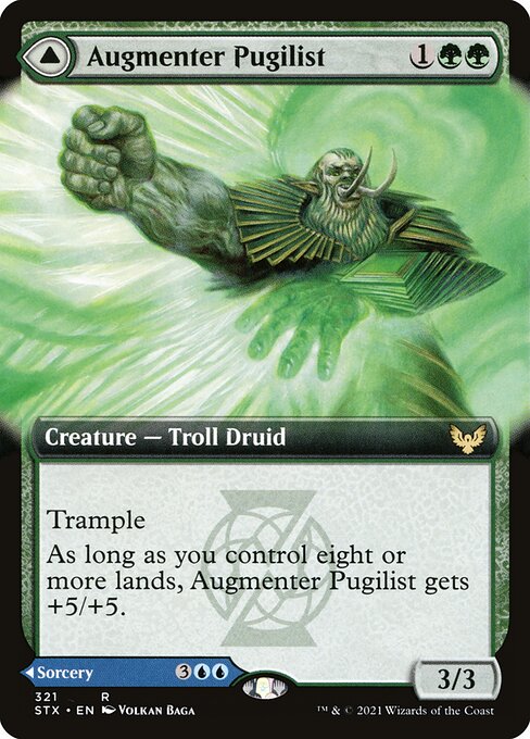 Augmenter Pugilist // Echoing Equation (321) [Strixhaven: School of Mages] [Extended Art]
