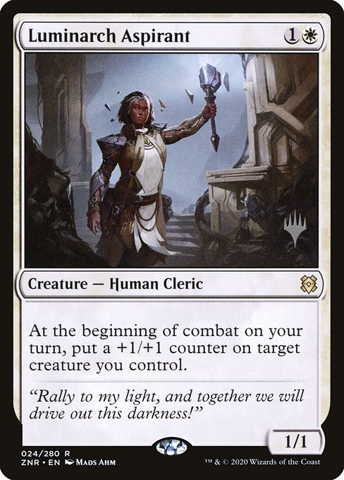 Luminarch Aspirant (24p) [Zendikar Rising Promos]