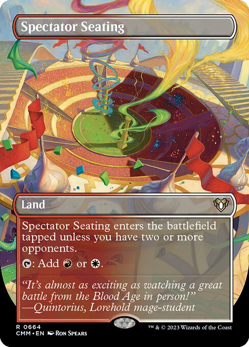 Spectator Seating (664) [Commander Masters] [Borderless]