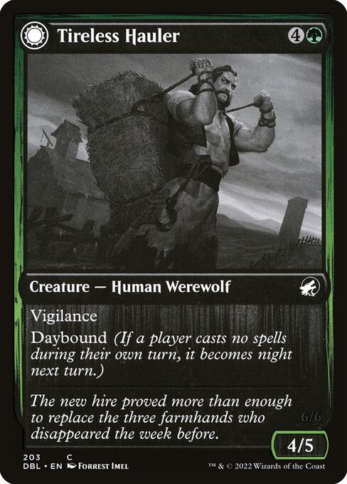 Tireless Hauler // Dire-Strain Brawler (203) [Innistrad: Double Feature]