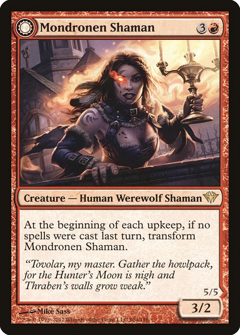 Mondronen Shaman // Tovolar's Magehunter (98) [Dark Ascension]