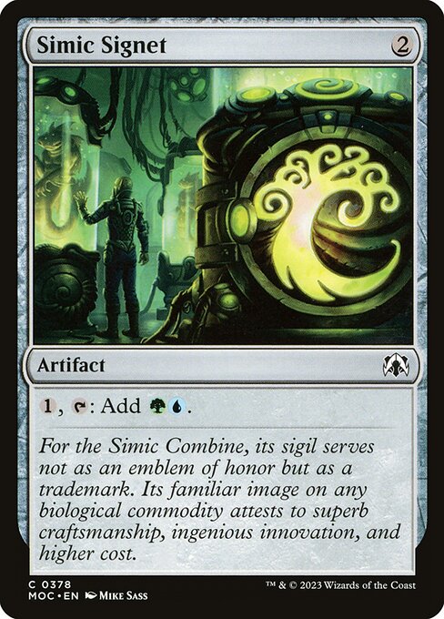 Simic Signet (378) [March of the Machine Commander]