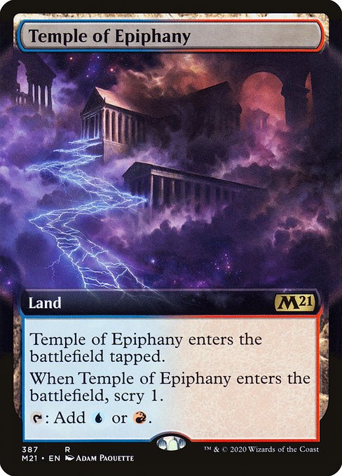 Temple of Epiphany (387) [Core Set 2021] [Extended Art]