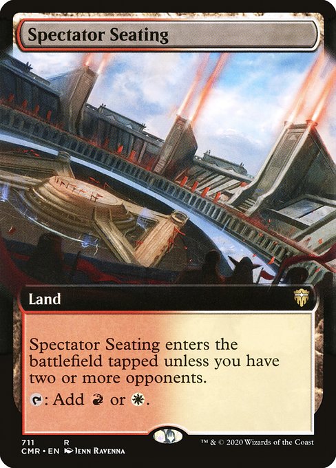Spectator Seating (711) [Commander Legends] [Extended Art]