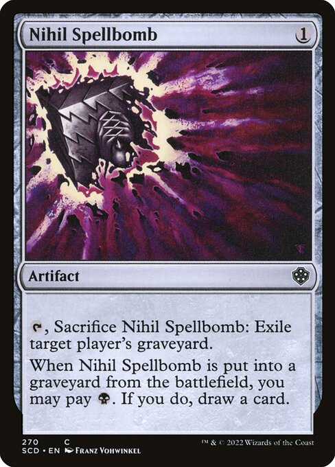 Nihil Spellbomb (270) [Starter Commander Decks]