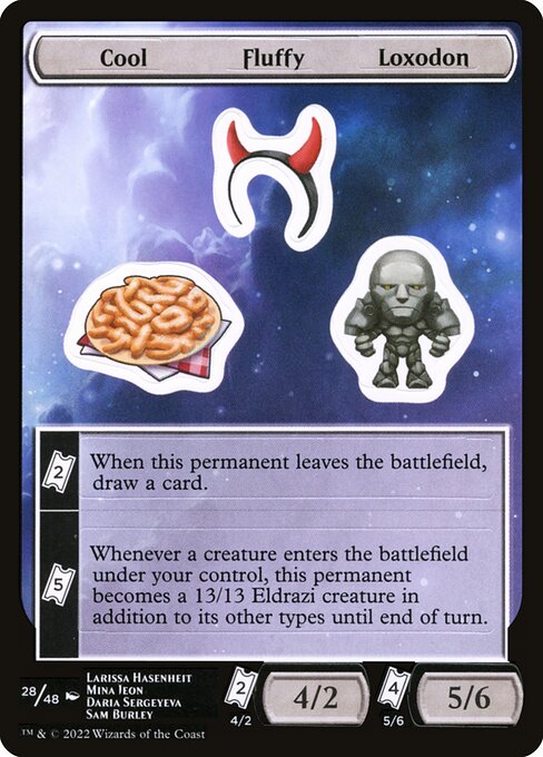Cool Fluffy Loxodon (28) [Unfinity Sticker Sheets]