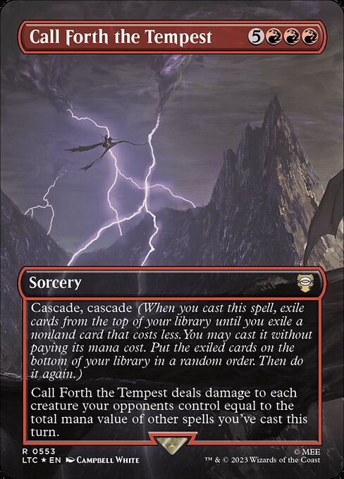 Call Forth the Tempest (553) [Tales of Middle-earth Commander] [Borderless]