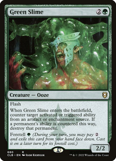 Green Slime (680) [Commander Legends: Battle for Baldur's Gate]