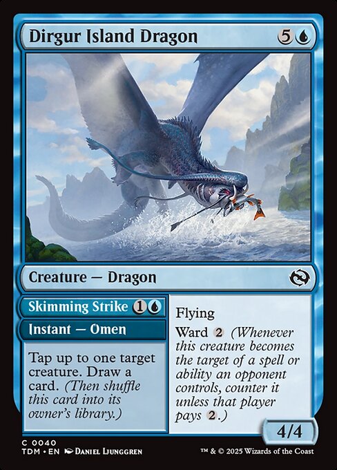 Dirgur Island Dragon // Skimming Strike (40) [Tarkir: Dragonstorm]