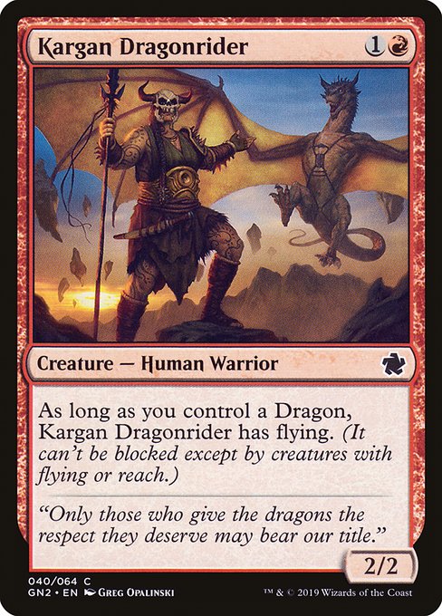 Kargan Dragonrider (40) [Game Night 2019]