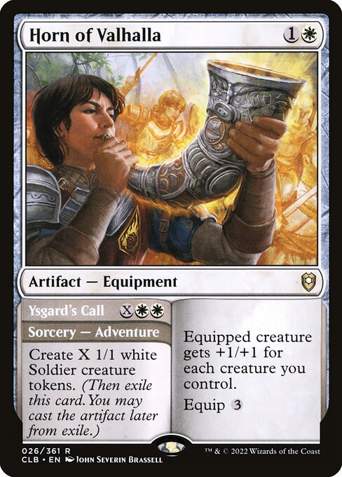 Horn of Valhalla // Ysgard's Call (26) [Commander Legends: Battle for Baldur's Gate]