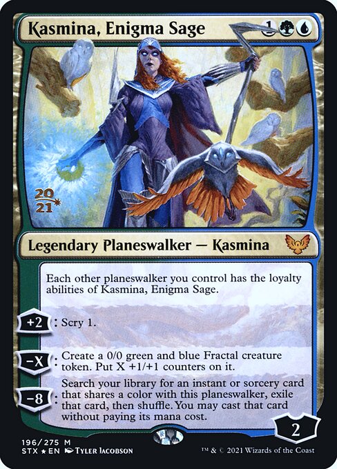 Kasmina, Enigma Sage (196s) [Strixhaven: School of Mages Promos]