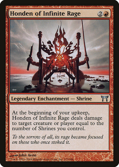Honden of Infinite Rage (172) [Champions of Kamigawa]