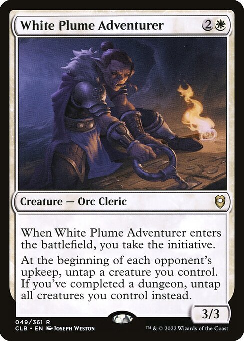 White Plume Adventurer (49) [Commander Legends: Battle for Baldur's Gate]
