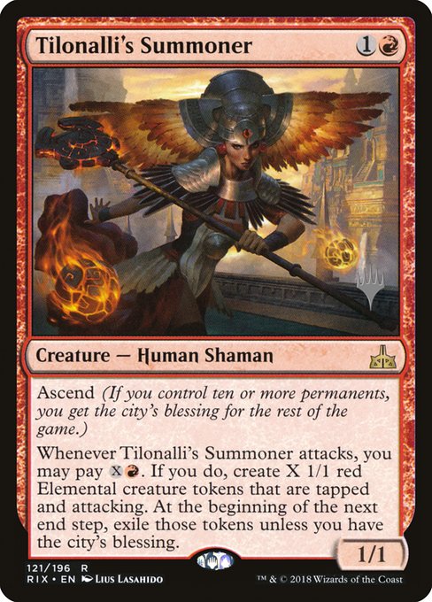 Tilonalli's Summoner (121p) [Rivals of Ixalan Promos]