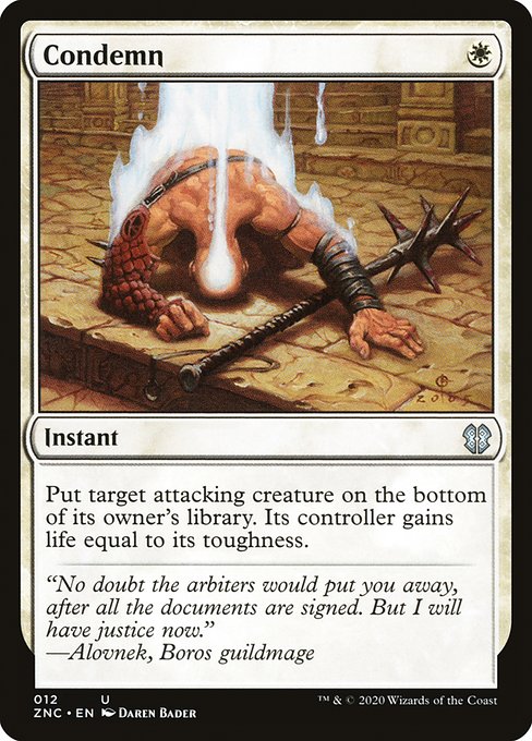 Condemn (12) [Zendikar Rising Commander]
