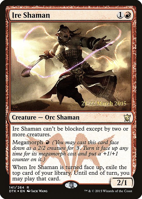 Ire Shaman (141s) [Dragons of Tarkir Promos]