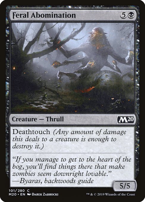 Feral Abomination (101) [Core Set 2020]