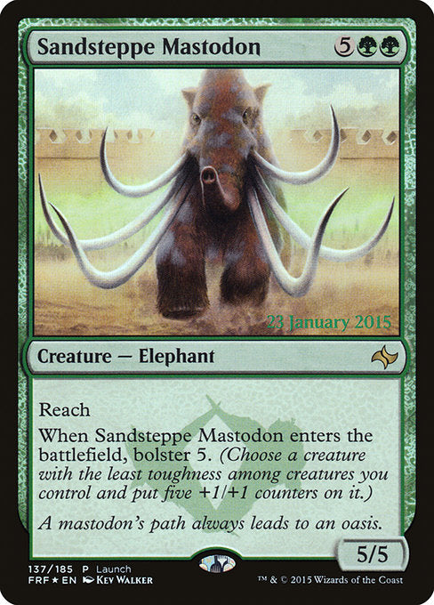 Sandsteppe Mastodon (137) [Fate Reforged Promos]
