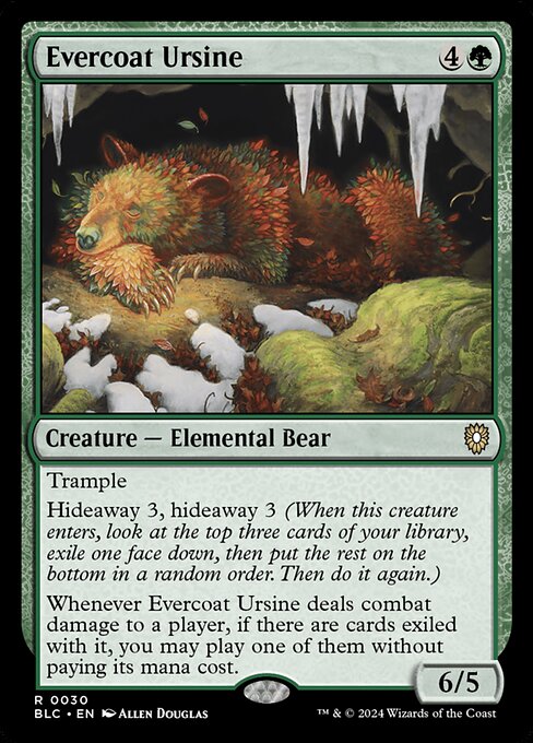 Evercoat Ursine (30) [Bloomburrow Commander]