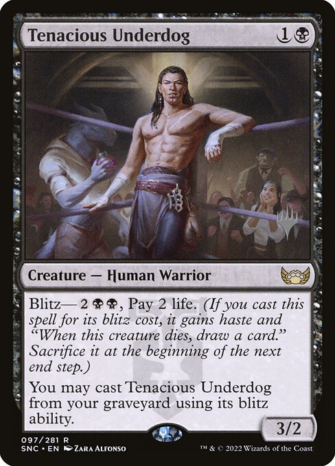 Tenacious Underdog (97p) [Streets of New Capenna Promos]