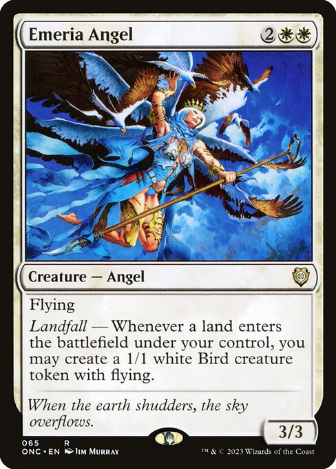 Emeria Angel (65) [Phyrexia: All Will Be One Commander]