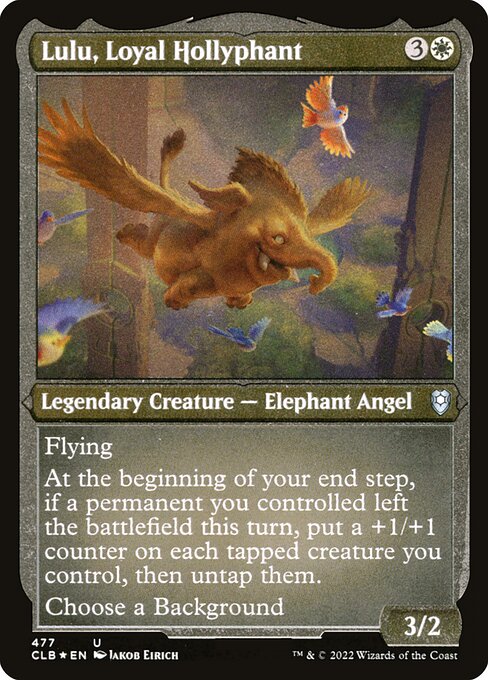 Lulu, Loyal Hollyphant (477) [Commander Legends: Battle for Baldur's Gate]