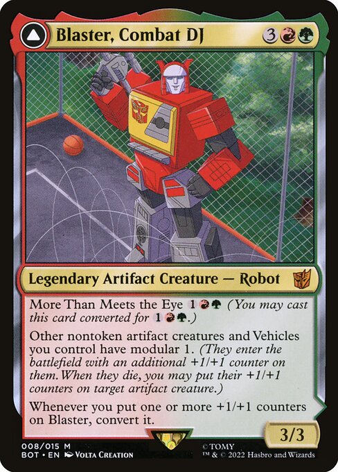 Blaster, Combat DJ // Blaster, Morale Booster (8) [Transformers]
