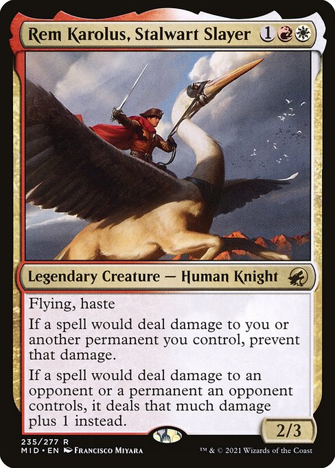 Rem Karolus, Stalwart Slayer (235) [Innistrad: Midnight Hunt]