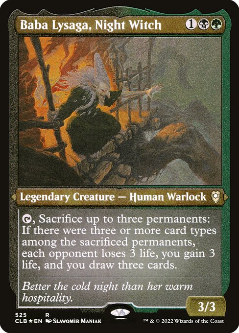 Baba Lysaga, Night Witch (525) [Commander Legends: Battle for Baldur's Gate]