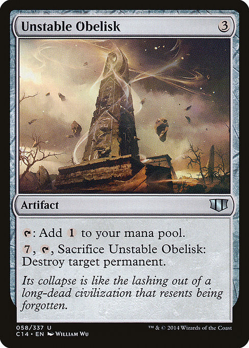 Unstable Obelisk (58) [Commander 2014]