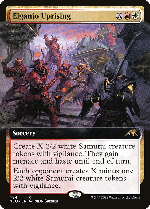Eiganjo Uprising (484) [Kamigawa: Neon Dynasty] [Extended Art]