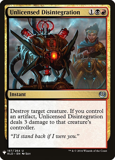 Unlicensed Disintegration (KLD-187) [The List]