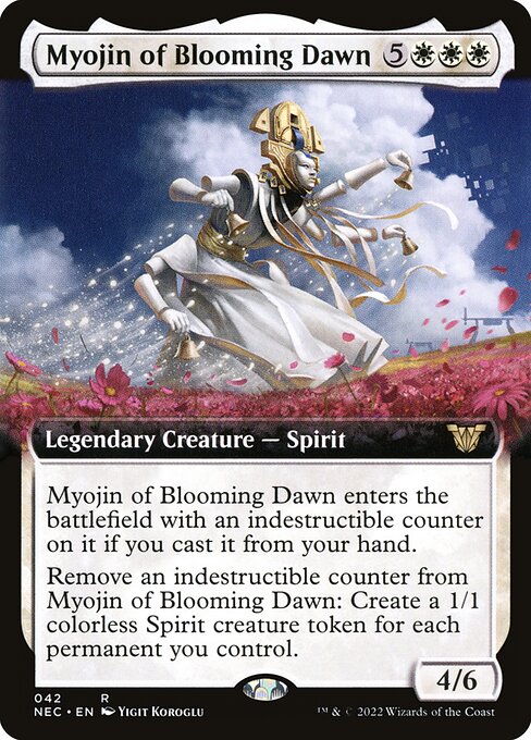 Myojin of Blooming Dawn (42) [Neon Dynasty Commander] [Extended Art]